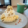 kirinの木 - 料理写真:バナナパンケーキ＆ごぼう茶ソイラテ