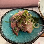 海鮮と日本酒 魚舟 - 胡麻カンパチ