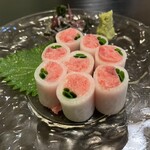 居酒屋 丸仙 - ネギトロ大根巻き