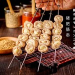 Pork innards and garlic skewer (1 skewer)