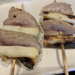 旬菜炭焼 玉河 - ねぎ鮪串