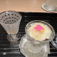 蓬左茶寮 - ホタルイカと文旦のサラダ
