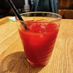 ピッツェリア ロッコ - 【シチリア産ブラッドオレンジジュース】(¥580)