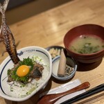 Imagawa Shokudou - さばとろ丼　お味噌汁セット