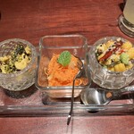 Erikkusausumasaradaina - 前菜3種盛り合わせ