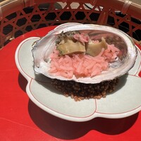蓬左茶寮 -  あわびの桜粥