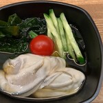 永楽食堂 - 酢牡蠣500デカい