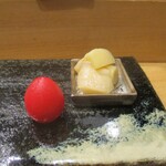鮨旬美西川 - スイーツトマト。