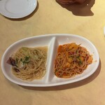 ガフーリオ - この日の2種盛りパスタ