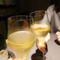 茶禅華 - グラスシャンパンでかんぱ～い♪