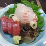 どんまい - 2014.1. \2,000コース②　マグロ、鯛、アワビ