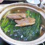 どんまい - 2014.1. \2,000コース③　鴨鍋（二人分）