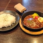 BAR BIANCO - 【 鉄板デミグラスハンバーグランチセット 】ライスをチョイス