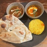 インド料理 想いの木 - ナンとライスが食べれて満足なセット