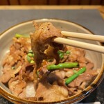 Namaramujingisukan sambikinohitsuji - 焼きラム丼。美味し。