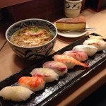 おかげさん - すしランチ750円