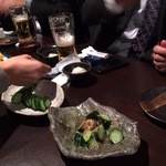 ＠大阪ごちそうダイニング KOKONANYO - 卓上ごちゃごちゃ