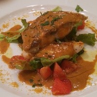 リストランテ ラ チャウ - メイン 真鯛のソテー からすみソース添え