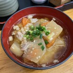 とんかつ 栄ちゃん - 豚汁。