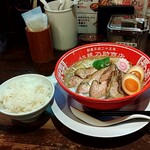 Ennosuke Shouten - 特製新風ライスセット　ライス中　麺大盛り無料