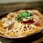 Suzunoki Kafe - ハーフサイズ（80g）パスタ　魚介のマーレトマト
