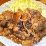 豆金 - 生姜焼き♪定食系はボリュームたっぷり♡