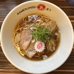 ラーメン人生JET - 醤油ラーメン(900円、真上から)