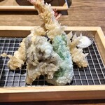 Tenryuusoba Kotakean - セットの天ぷら