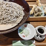 Tenryuusoba Kotakean - お昼の天ざる（大盛り）￥1210