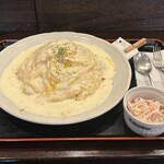 八田洋食堂 はな - オムライス ホワイトソース Lサイズ