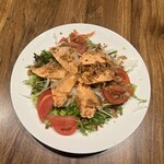 yellowtail salmon salad