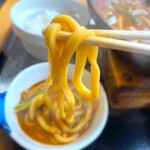 五城 - やはり味噌煮込みには「剛麺」が合います