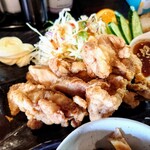 ろっぢ 焼鳥店 - 「鶏からあげ定食」①