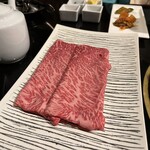 近江亭 - 近江牛マル肉の焼きシャブ