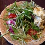 おばんざい 京百菜 - おばんざい食べ放題 自作水菜サラダ