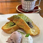 Akariya - 4月「小倉と抹茶のフレンチトーストモーニング」