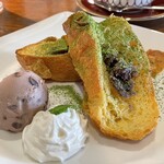 Akariya - 4月「小倉と抹茶のフレンチトーストモーニング」