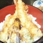 お食事処 多七 - 海老天丼アップ