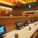 廻転鮨 銀座おのでら - 店内（カウンター席）