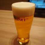 Kaitenzushi Ginza Onodera - 生ビール