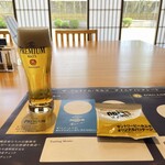 サントリー 天然水のビール工場 京都 - 1杯目はプレミアムモルツ