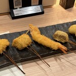 お出汁で食べる串かつと釜めしの専門店 ぎん庵 - 