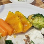 キッチン ブルー グローブ - ここで備え付け野菜をいただきます