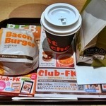 ファーストキッチン - ベーコンエッグバーガーセット￥640