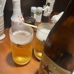 鳥元 ミューザ川崎店 - 瓶ビールは大好きなサッポロラガー