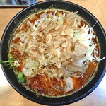 麺のあんまる + らーめん亨 - 魚辛味噌ラーメン（ネギトッピング）