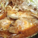 Mennoammarupurasuramenryou - 魚辛味噌ラーメン（ネギトッピング）