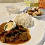 ate Mai's place - BEEF PARES (W/RICE)＆TOKWAT BABOY