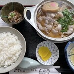 丸の内食堂 - 肉鍋定食(醤油)