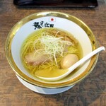 Onisoba Fujiya - 鬼塩ラーメン・味玉